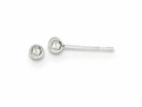Finejewelers Sterling Silver Polished 3mm Ball Earrings style: QE1830