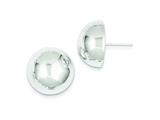 FJC Finejewelers Sterling Silver 18mm Half Ball Earrings style: QE3495