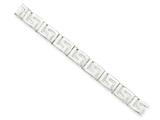 FJC Finejewelers Sterling Silver Greek Key Bracelet style: QG1683