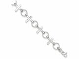 FJC Finejewelers Sterling Silver Cross Bracelet style: QG2404