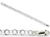 Amore LaVita™ Sterling Silver 7.5inch Fancy Link Bracelet 7.5 inches style: QH21175