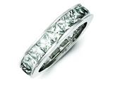 FJC Finejewelers Sterling Silver Cubic Zirconia Eternity Band style: QR1971