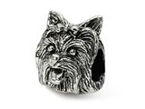 Reflections™ Sterling Silver Yorkshire Terrier Head Bead / Charm style: QRS1281