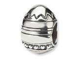 Reflections™ Sterling Silver Easter Egg Bead / Charm style: QRS1291