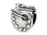 Reflections™ Sterling Silver Artists Palette Bead / Charm style: QRS285