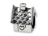 Reflections™ Sterling Silver House Bead / Charm style: QRS343
