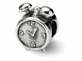 Reflections™ Sterling Silver Alarm Clock Bead / Charm style: QRS345