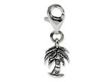 Reflections™ Sterling Silver Palm Tree Click-on / Lobster Clasp for Bead / Charm Bracelets style: QRS564