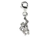 Reflections™ Sterling Silver Monkey Click-on / Lobster Clasp for Bead / Charm Bracelets style: QRS573