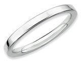 Stackable Expressions Sterling Silver Rhodium Polished Stackable Ring style: QSK239