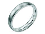 <b>Engravable</b> Chisel Stainless Steel 4mm Brushed Wedding Band style: SR14