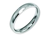 <b>Engravable</b> Chisel Stainless Steel 4mm Polished Wedding Band style: SR19