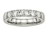 Chisel Stainless Steel Polished CZ 4.00mm Wedding Band style: SR524