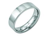 <b>Engravable</b> Chisel Stainless Steel Flat 6mm Polished Wedding Band style: SR8
