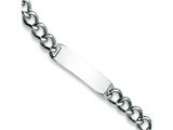 <b>Engravable</b> Chisel Stainless Steel Polished ID Bracelet - 8.5 inches style: SRB224