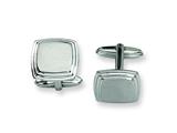 <b>Engravable</b> Chisel Stainless Steel Cuff Links style: SRC155