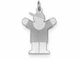 <b>Engravable</b> Finejewelers Sterling Silver Love Kid Charm style: XK1218SS