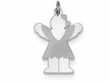<b>Engravable</b> FJC Finejewelers Sterling Silver Love Kid Charm style: XK1224SS