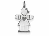 <b>Engravable</b> FJC Finejewelers Sterling Silver Kid Charm style: XK1481SS