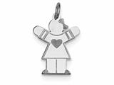 <b>Engravable</b> Finejewelers Sterling Silver Kid Charm style: XK1484SS