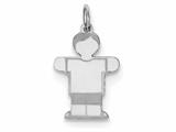 <b>Engravable</b> Finejewelers Sterling Silver Kid Charm style: XK1553SS