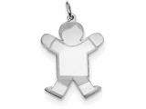 <b>Engravable</b> FJC Finejewelers Sterling Silver Kid Charm style: XK1559SS