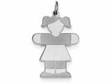 <b>Engravable</b> Finejewelers Sterling Silver Kid Charm style: XK1565SS
