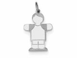 <b>Engravable</b> FJC Finejewelers Sterling Silver Kid Charm style: XK1569SS