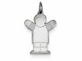 <b>Engravable</b> Finejewelers Sterling Silver Kid Charm style: XK1572SS