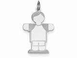 <b>Engravable</b> FJC Finejewelers Sterling Silver Kid Charm style: XK1573SS