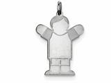 <b>Engravable</b> FJC Finejewelers Sterling Silver Kid Charm style: XK1576SS
