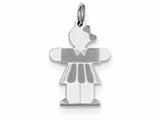 <b>Engravable</b> Finejewelers Sterling Silver Kid Charm style: XK1577SS