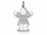 <b>Engravable</b> FJC Finejewelers Sterling Silver Kid Charm style: XK1580SS