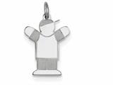 <b>Engravable</b> FJC Finejewelers Sterling Silver Kid Charm style: XK1588SS