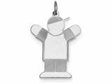 <b>Engravable</b> FJC Finejewelers Sterling Silver Kid Charm style: XK1592SS