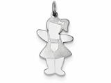 <b>Engravable</b> FJC Finejewelers Sterling Silver Pocket Sized Cuddle Charm style: XK1792SS
