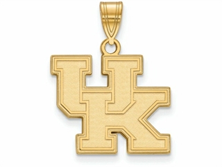 LogoArt Sterling Silver University of Kentucky Small Pendant Necklace