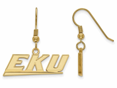 LogoArt 14K Gold Plated Silver University of Kentucky Dangle Earrings
