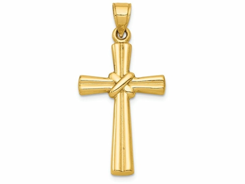Finejewelers 14k Yellow Gold Hollow Cross Charm | K6163