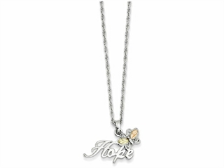 Finejewelers Sterling Silver Leaves Double Horseshoe Necklace