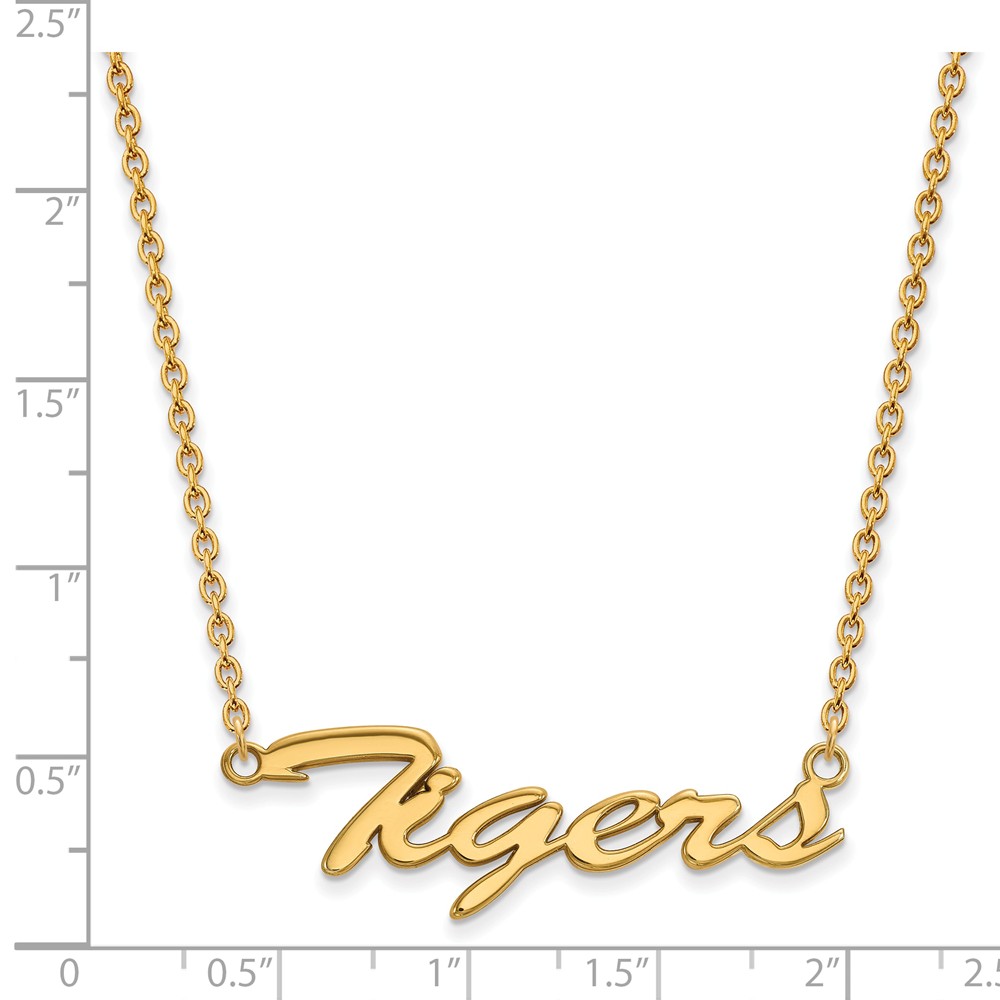 14K Yellow Gold LogoArt Michigan (Univ of) Small Pendant Necklace