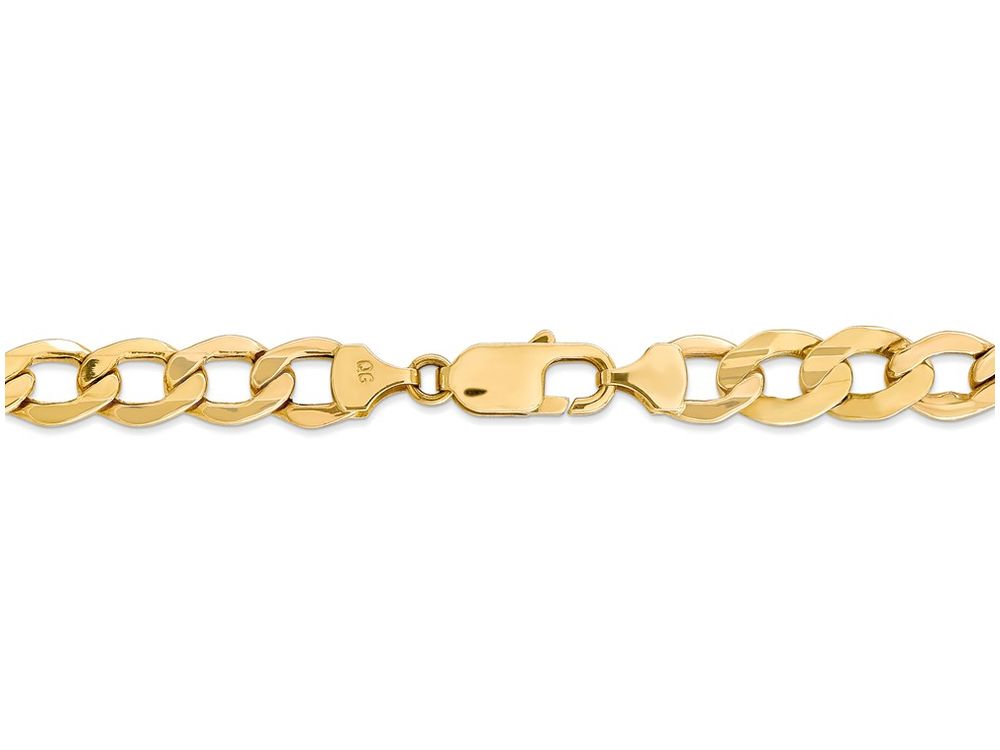 8.0mm Flat Curb Chain 26 inch / Yellow Gold / 14K