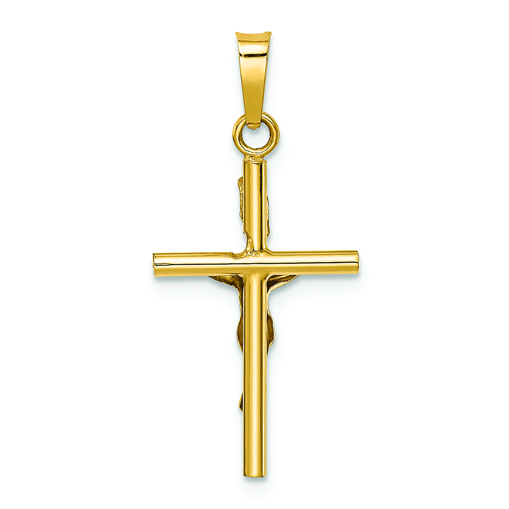 2 Gold Crucifix Cross Pendant Rosary Making Supplies by TIJC