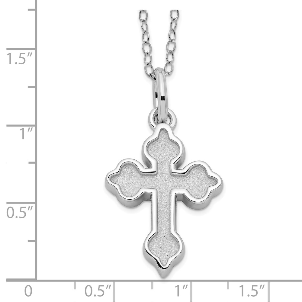 Cross ash clearance holder necklace