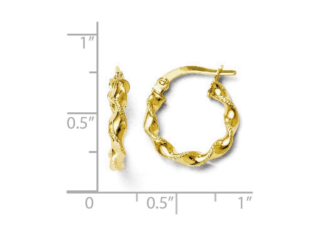 Finejewelers 14k Yellow Gold Twist Hoop Earrings