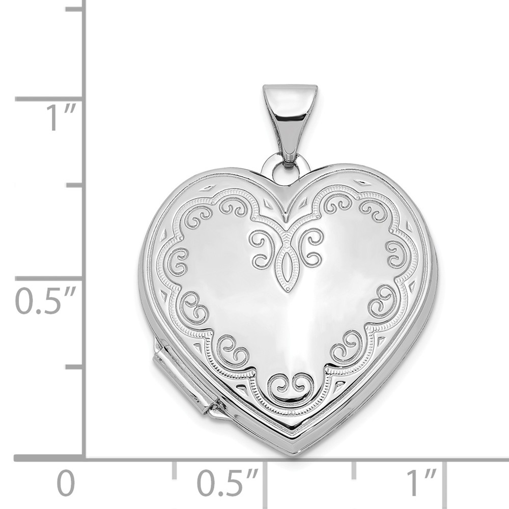 Finejewelers 14k Heart Locket Pendant Necklace 18 inch chain 