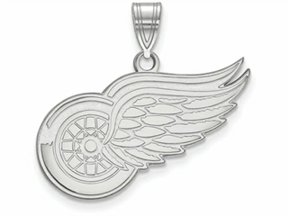 Sterling Silver Rhodium-plated NHL LogoArt St Louis Blues Tag Pendant