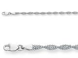 Finejewelers 14kt White Gold 10 Inch Ankle Bracelet for Women style: 460026