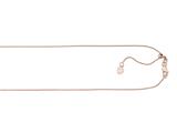 Finejewelers 14K Rose Gold 22 Inch Adjustable Cable Chain Necklace Lobster Clasp Small Heart Charm style: 460240