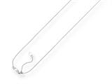 Finejewelers 14k White Gold 22 Inch bright Adjustable Cable Chain Necklace Lobster Clasp Heart Charm style: 460252
